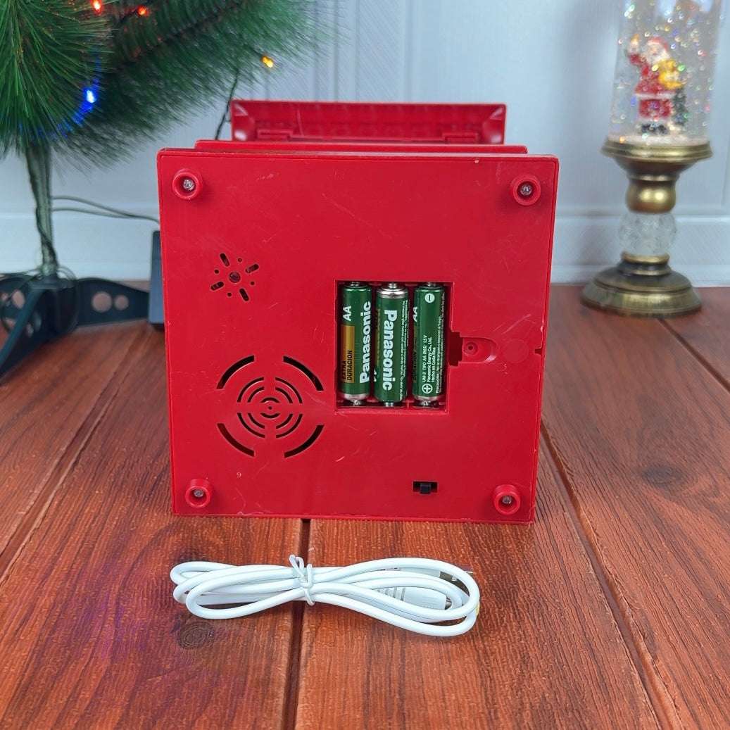 🎄Farol Navideño Con Luces, Música y Simulador de Nieve