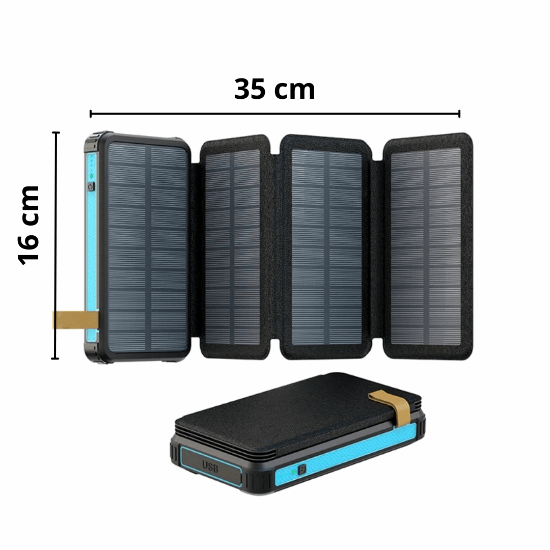 Power Bank Solar de 04 placas y 30 000 mAh