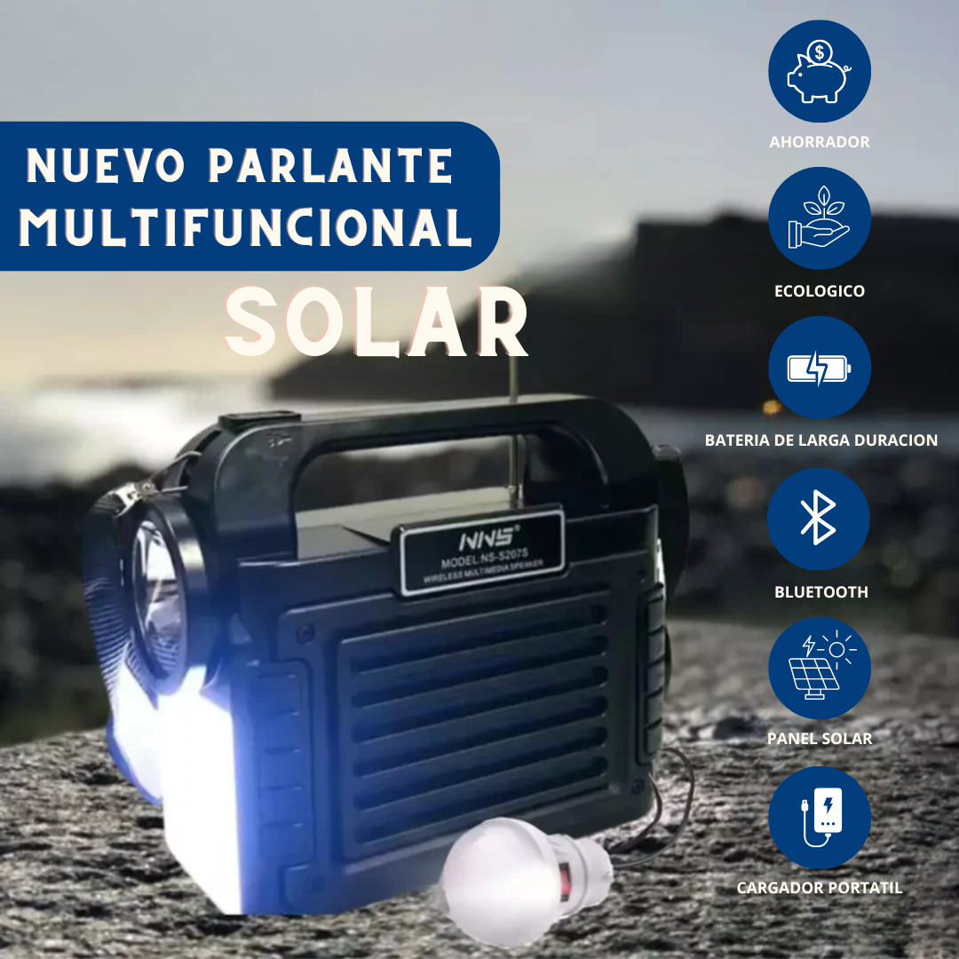 Nuevo Parlante Multifuncional Solar