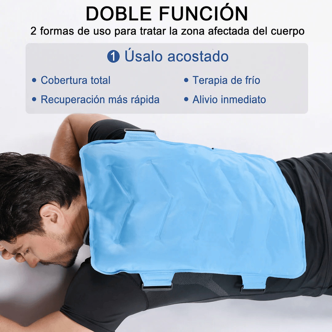 Compresa del gel frio - calor con anticongelante y correas ajustables