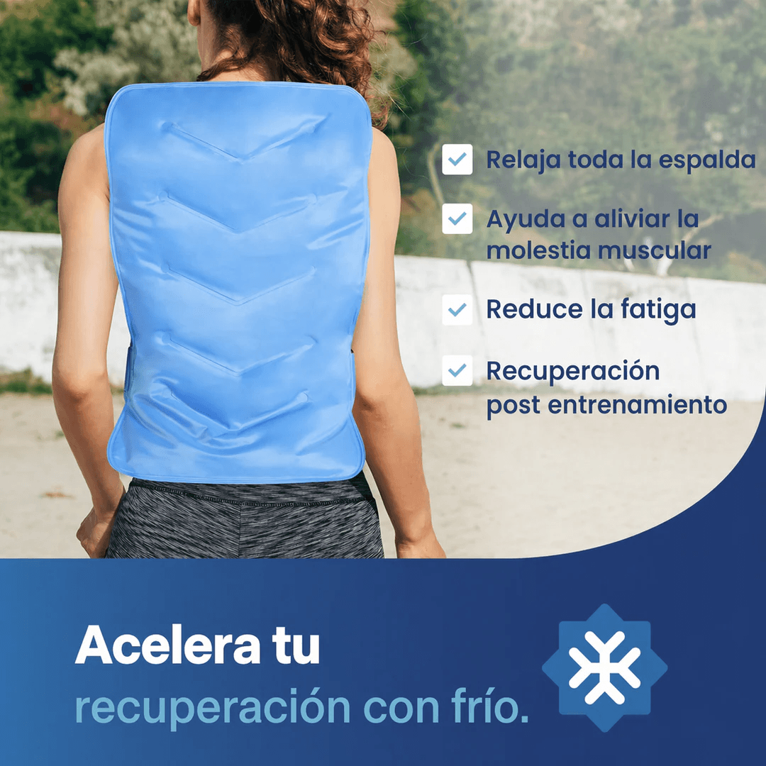 Compresa del gel frio - calor con anticongelante y correas ajustables